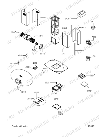 Схема №1 500 793 12 с изображением Монтажный набор для вытяжки Whirlpool 480122100036