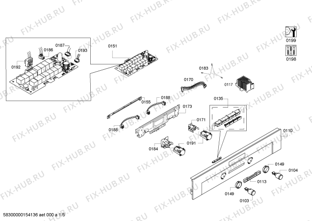 Схема №4 3HB558XP horno.balay.py.2d.CFg.E3_CIF*.pt_bas.inx с изображением Переключатель для духового шкафа Bosch 00622406