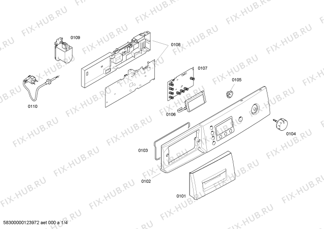 Схема №3 WAG20560TI с изображением Модуль управления для стиралки Bosch 00665650