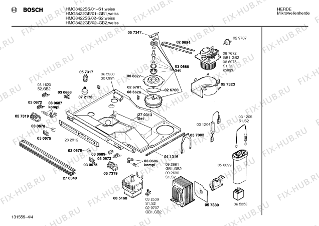 Схема №3 HMG8482SS с изображением Инструкция по эксплуатации для свч печи Bosch 00516125