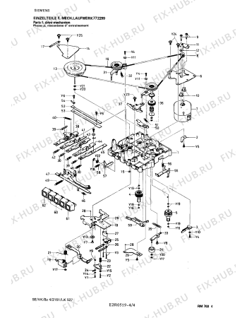 Взрыв-схема аудиотехники Siemens RM7034 - Схема узла 04