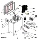 Схема №1 CHNAA100T1 (F083758) с изображением Запчасть для холодильной камеры Indesit C00301129