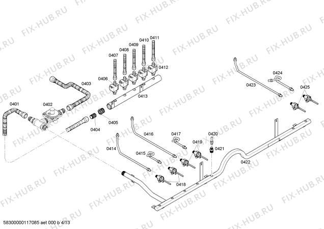 Схема №11 PGR486GDZS с изображением Панель управления для электропечи Bosch 00473013
