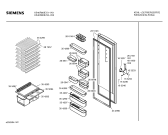 Схема №2 KS40R420IE с изображением Дверь для холодильника Bosch 00235123