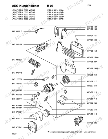 Взрыв-схема стиральной машины Aeg LTH5300-W I/B - Схема узла Electrical equipment