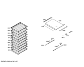 Схема №5 RW414260 с изображением Вставная полка для холодильной камеры Bosch 00684393