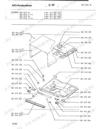 Взрыв-схема микроволновой печи Aeg MICROMAT DUO 3274ZD - Схема узла Section4