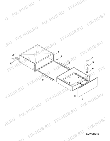 Схема №1 DK29KUK (F086406) с изображением Обшивка для электропечи Indesit C00382613