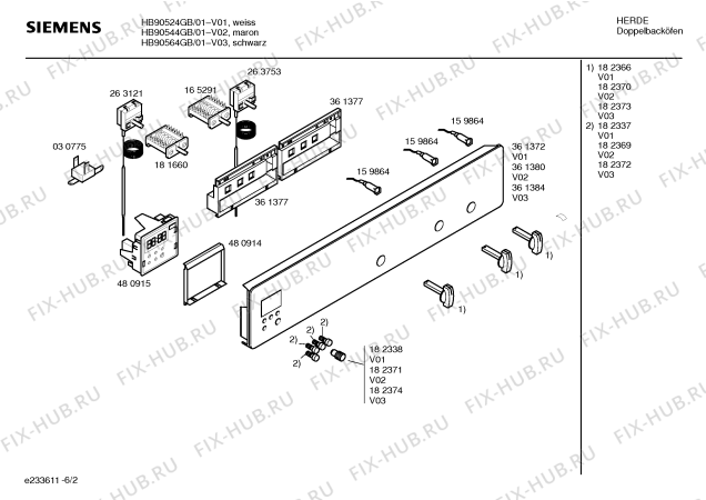 Схема №4 HB90544GB с изображением Фронтальное стекло для плиты (духовки) Siemens 00361382