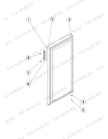 Схема №2 NUS161AANFHUA (F082940) с изображением Декоративная панель для холодильной камеры Indesit C00299143