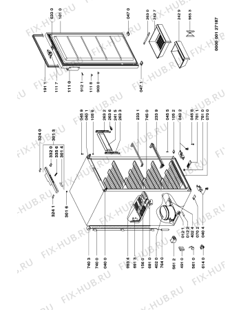 Схема №1 FRUE 2900 с изображением Компрессор для холодильника Whirlpool 481236038652