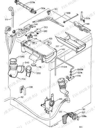 Взрыв-схема стиральной машины Zanussi Z9020TD S.INOX - Схема узла Hydraulic System 272