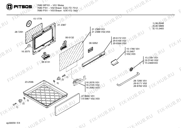 Схема №4 7680P BIS FD 7512 с изображением Переключатель для духового шкафа Bosch 00068386