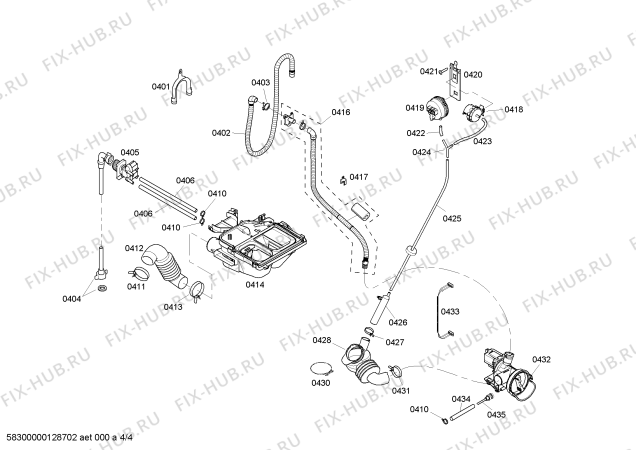 Схема №4 WBB24751AU с изображением Модуль управления для стиралки Bosch 00665386