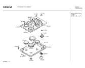 Схема №1 ET13050 с изображением Варочная панель для плиты (духовки) Siemens 00216373