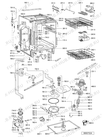 Схема №2 ADG 8315 WH с изображением Панель для посудомоечной машины Whirlpool 481245373244