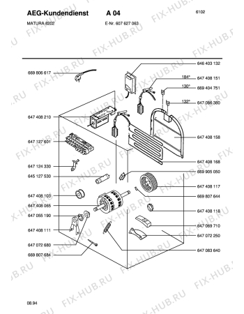 Взрыв-схема стиральной машины Matura MATURA 8202A - Схема узла Section3