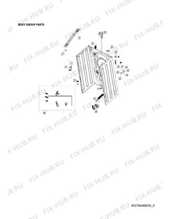 Схема №5 AWG/B M7080 с изображением Декоративная панель для стиралки Whirlpool 482000019798