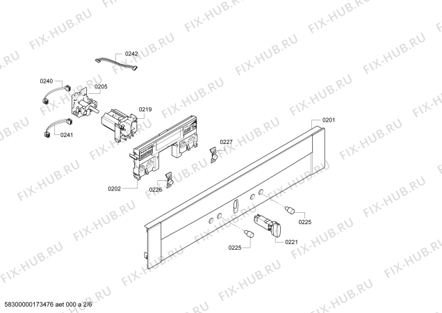 Схема №5 C17E64N3 с изображением Шина для духового шкафа Bosch 00744897