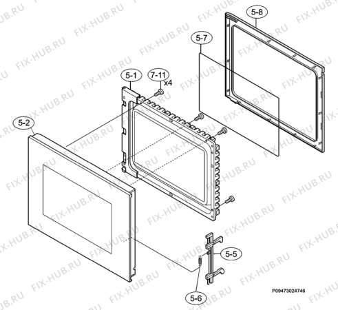 Взрыв-схема микроволновой печи Aeg Electrolux MC2661E-D - Схема узла Section 3