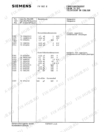 Взрыв-схема телевизора Siemens FV9328 - Схема узла 07