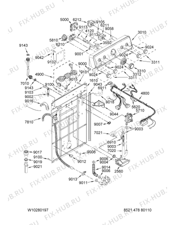 Схема №5 MVWC500VW1 с изображением Другое Whirlpool 480110100393