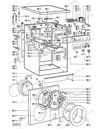 Схема №1 WA 2452 WA 2452/WS-CH с изображением Амортизатор для стиралки Whirlpool 481246648053