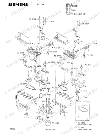 Схема №3 RD1154 с изображением Сервисная инструкция для звукотехники Siemens 00535250