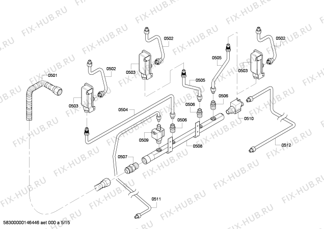 Схема №6 PRL486EDG Thermador с изображением Труба для электропечи Bosch 00678582