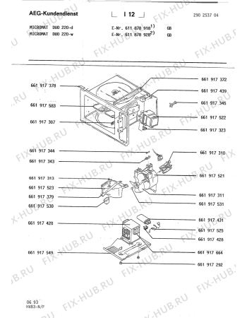 Схема №1 MC DUO 220 - D/SK/CH с изображением Светодиод для микроволновки Aeg 8996619175251