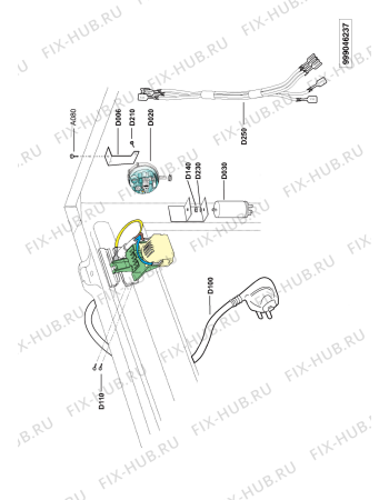 Схема №5 MAU065MCWT OS с изображением Рукоятка для стиралки Whirlpool 480111100065