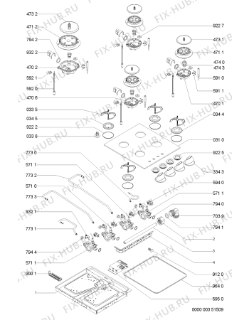 Схема №1 AKM 407/NB с изображением Втулка для электропечи Whirlpool 481244038868