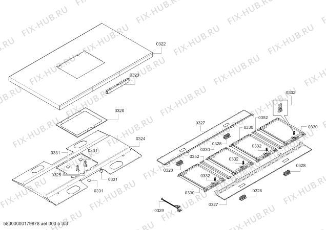 Взрыв-схема вытяжки Bosch DIB121K50 Bosch - Схема узла 03