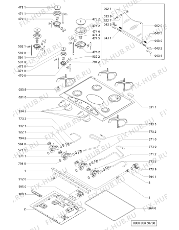 Схема №1 AKM 350/IX/01 с изображением Втулка для плиты (духовки) Whirlpool 481944239114