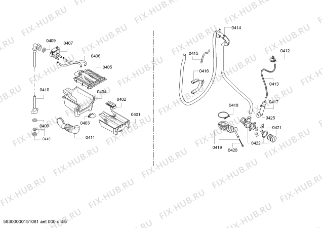 Схема №3 WAP20360EE Bosch Maxx 8 с изображением Силовой модуль для стиралки Siemens 00703608