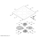 Схема №6 HCE743460G с изображением Панель управления для плиты (духовки) Bosch 00700578