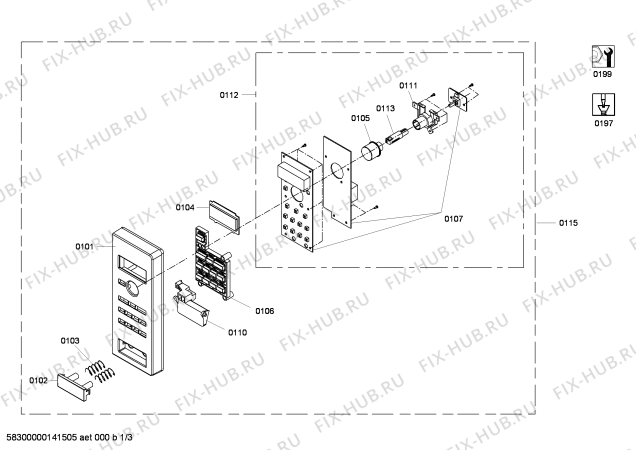 Схема №2 3WMX1929P с изображением Панель для микроволновки Bosch 00674680
