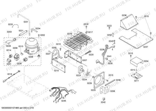 Схема №5 KBULT3671A с изображением Компрессор для посудомоечной машины Bosch 00143288