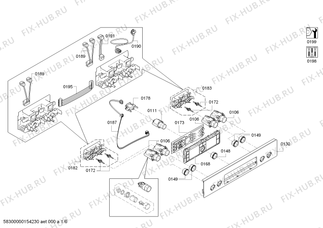 Схема №4 HEB78D720 с изображением Модуль управления для электропечи Siemens 00644670