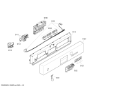 Схема №5 SGU45M55SK с изображением Передняя панель для электропосудомоечной машины Bosch 00661442