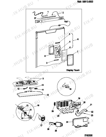 Взрыв-схема холодильника Ariston MBT1821Z (F037246) - Схема узла