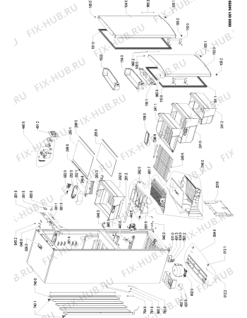 Схема №1 CFS171 (F090455) с изображением Всякое для холодильной камеры Indesit C00328165