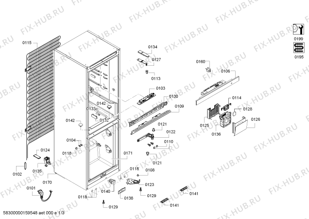 Схема №2 BD3058L3AV с изображением Логотип для холодильной камеры Bosch 00629781