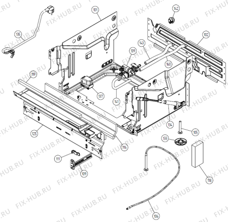 Схема №3 D3234 FI NO   -Titanium FI (180030, DW20.3) с изображением Панель управления для посудомойки Gorenje 235714