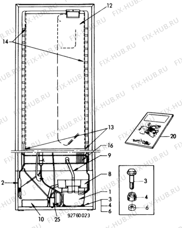 Взрыв-схема холодильника Privileg 014282/8 - Схема узла C10 Cold, users manual