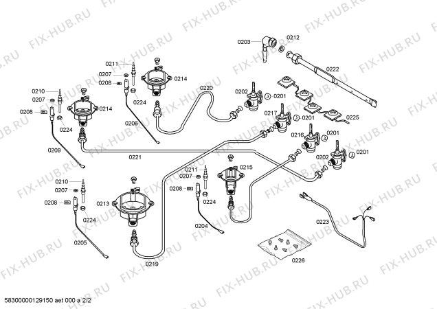 Схема №2 ER11153NE с изображением Решетка для электропечи Bosch 00437239