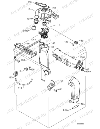 Взрыв-схема стиральной машины Aeg Electrolux L14800VIT - Схема узла Dryer 265