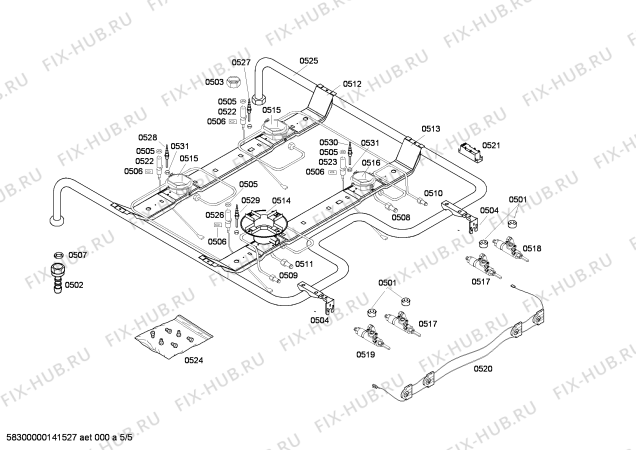 Схема №3 FRM4901W с изображением Ручка переключателя для электропечи Bosch 00614891