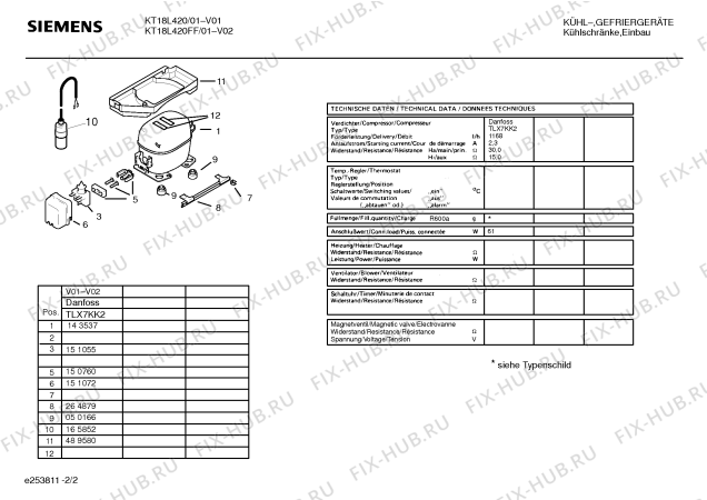 Схема №2 KT18L420 с изображением Дверная полка Siemens 00490898