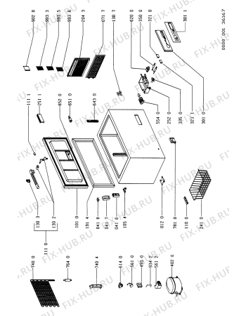 Схема №1 GTL 4643/2 WS с изображением Дверка для холодильника Whirlpool 481944268694